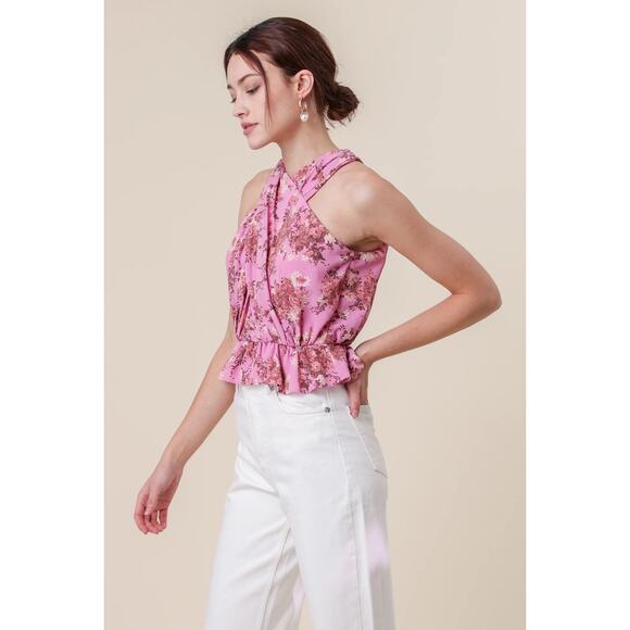 Line & Dot Pink Floral Blouse - Picture 4 of 10